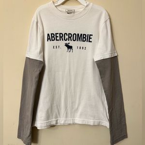 Abercrombie kids faux layered T-shirt